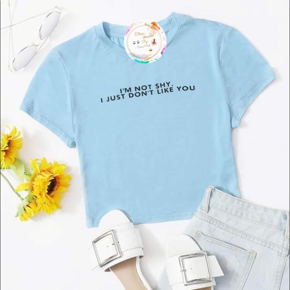 Crop top shirts! Fushia is a s/m and blue large/xl